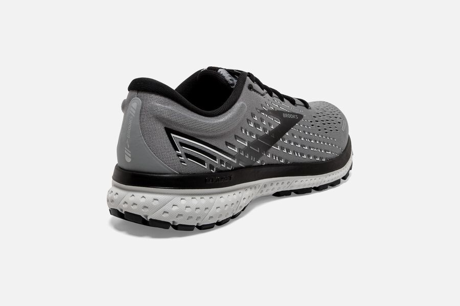 Brooks Ghost 13 Road Running Shoes - Mens - Grey/Black - EW5607324